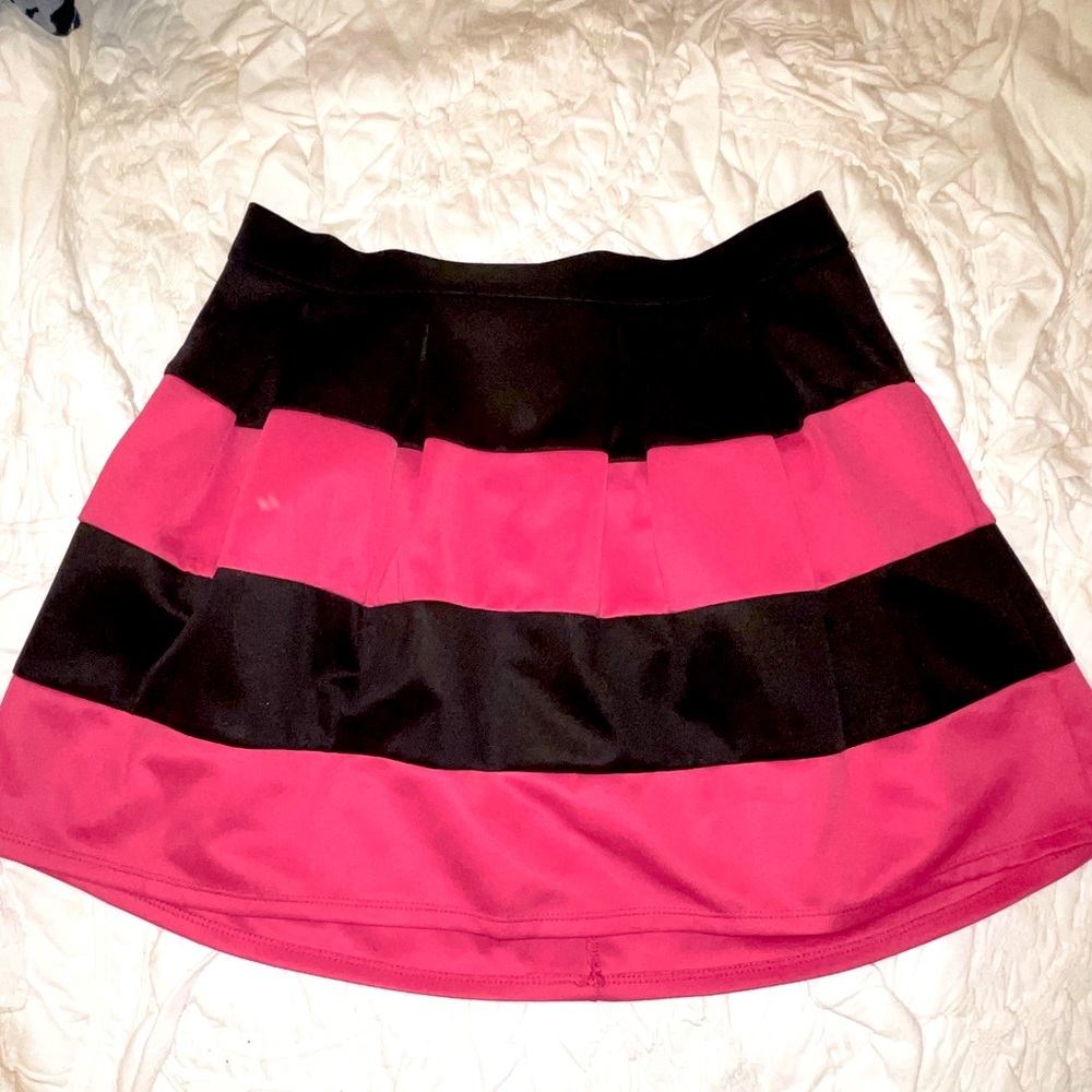 Pink and black skirt